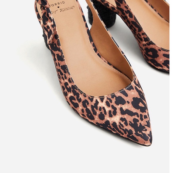 NWT Torrid & Betsey Johnson Leopard Cylinder Heel - Picture 5 of 10